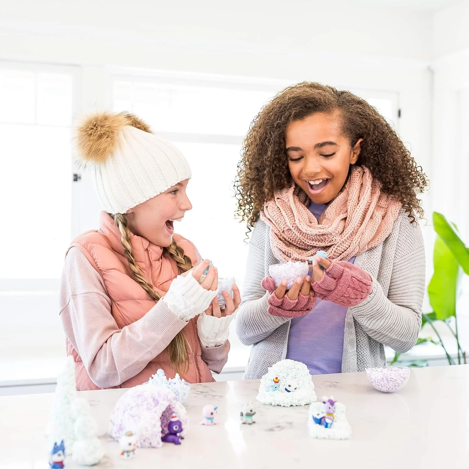 اسباب بازی فوم بازی آموزشی Educational Insights مدل Snowy Friends بسته 2 عددی، اسباب بازی حسی و ضد استرس، هدیه برای دختران و پسران 3 سال به بالا