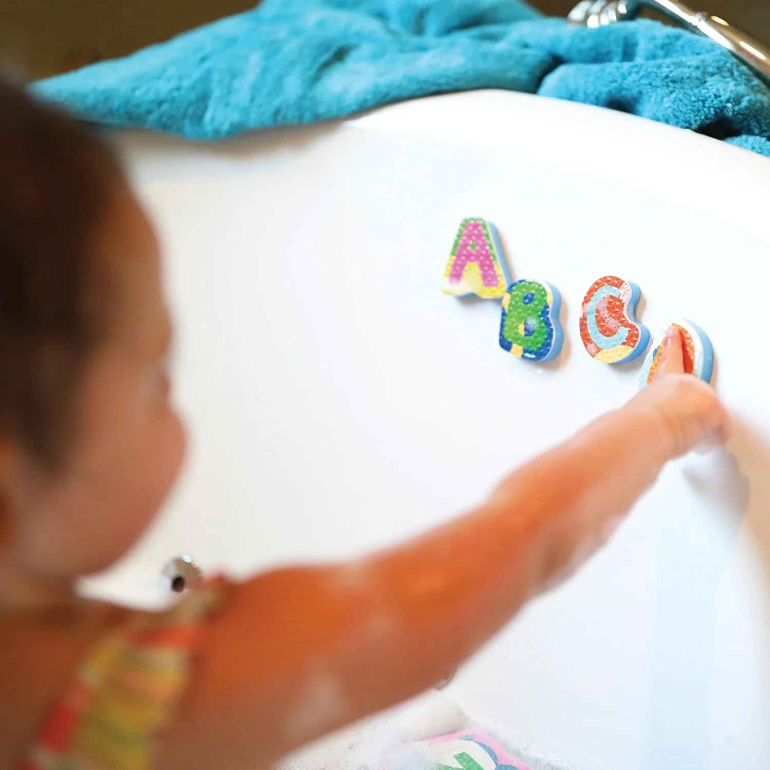 اسباب بازی آموزشی حروف الفبا برای حمام کودکان، مجموعه 26 عددی