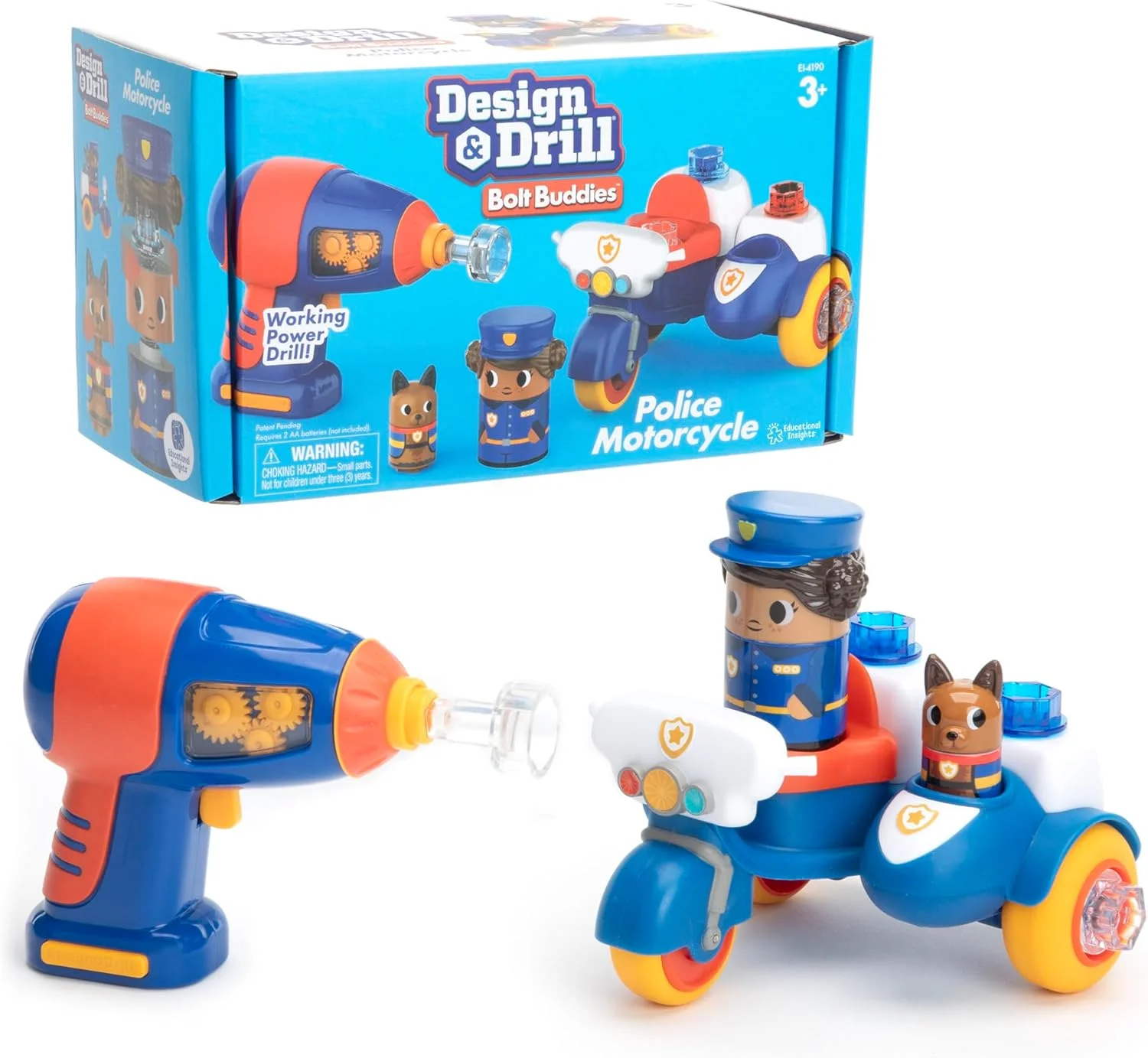 موتورسیکلت پلیس آموزشی Design & Drill Bolt Buddies