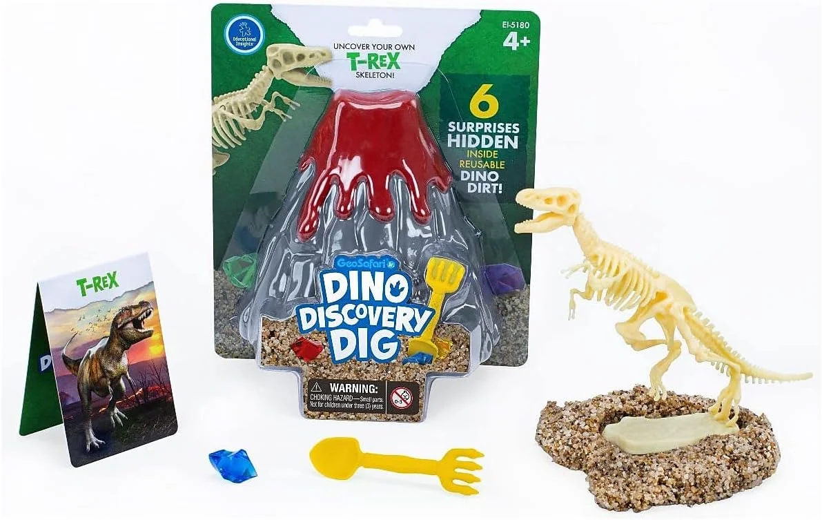 مجموعه فسیل تیرکس GeoSafari Jr. Dinosaur Discovery Dig از Educational Insights، اسباببازی علمی، بازی برای دختران و پسران، 4 سال به بالا مجموعه فسیل تیرکس GeoSafari Jr. Dinosaur Discovery Dig از Educational Insights، اسباببازی علمی، بازی برای دختران و پسران، 4 سال به بالا