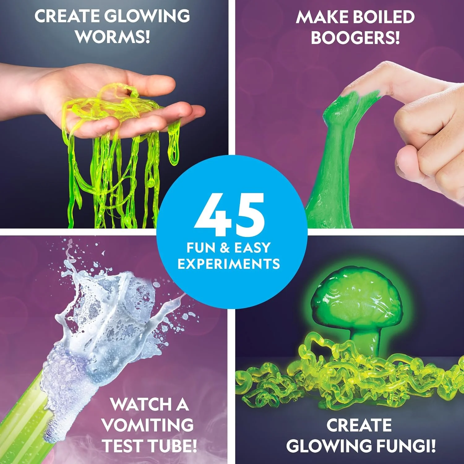 کیت آزمایشگاهی علوم چندش آور نشنال جئوگرافیک: تشریح مغز، ترکاندن سلول های خونی و غیره، کیت عالی STEM برای 15 آزمایش علمی چندش