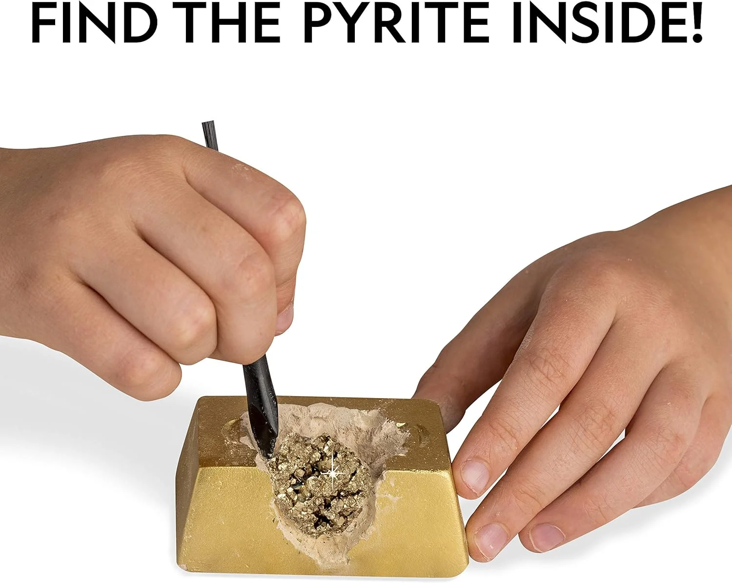 کیت حفاری طلای احمقانه نشنال جئوگرافیک – 12 آجر حفاری میله طلایی با 2-3 نمونه پیریت در داخل، فعالیت مهمانی با 12 مجموعه ابزار حفاری، اسباب بازی عالی STEM برای پسران و دختران یا هدیه مهمانی