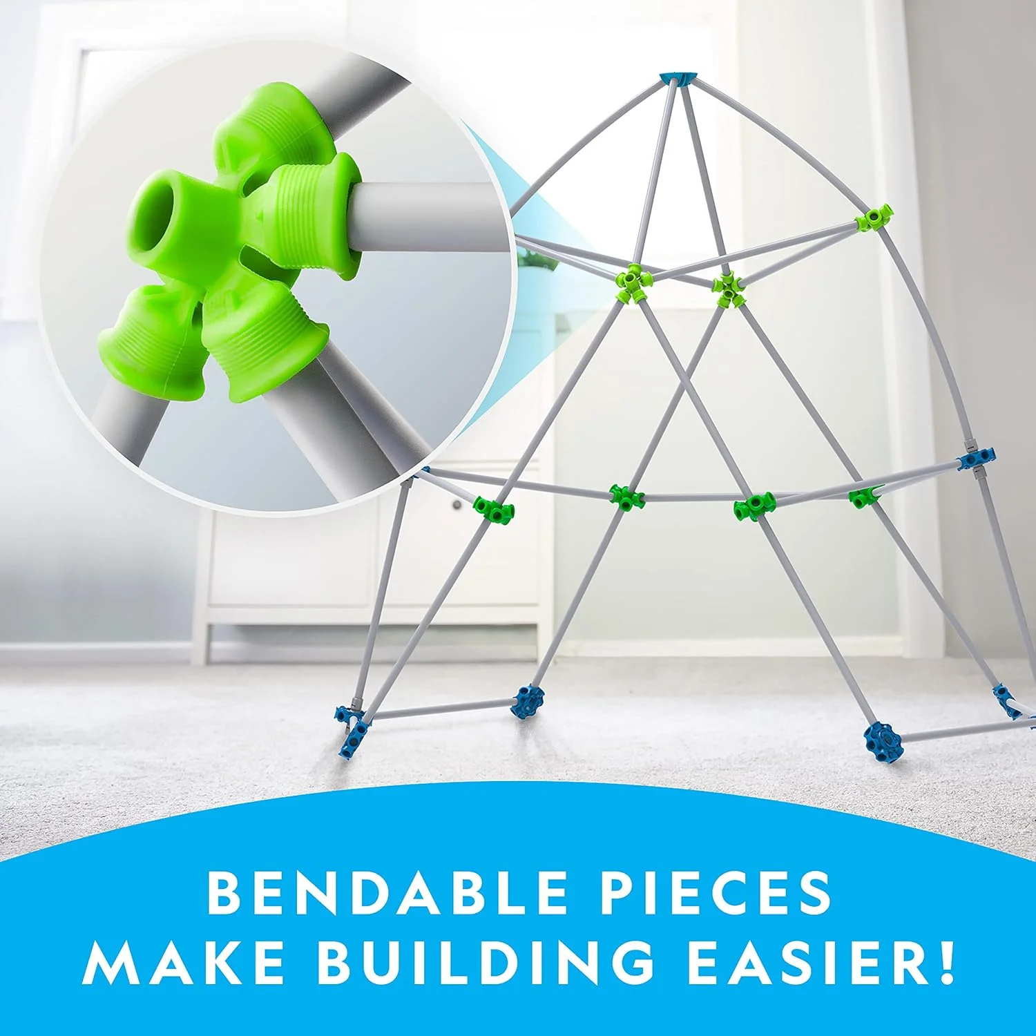 اسباب بازی ساختنی قلعه 70 تکه نشنال جئوگرافیک کیدز - طرح سنگ مرمر آبی - بازی خلاقانه، اسباب بازی ساختنی STEM برای کودکان 6 تا 10 سال