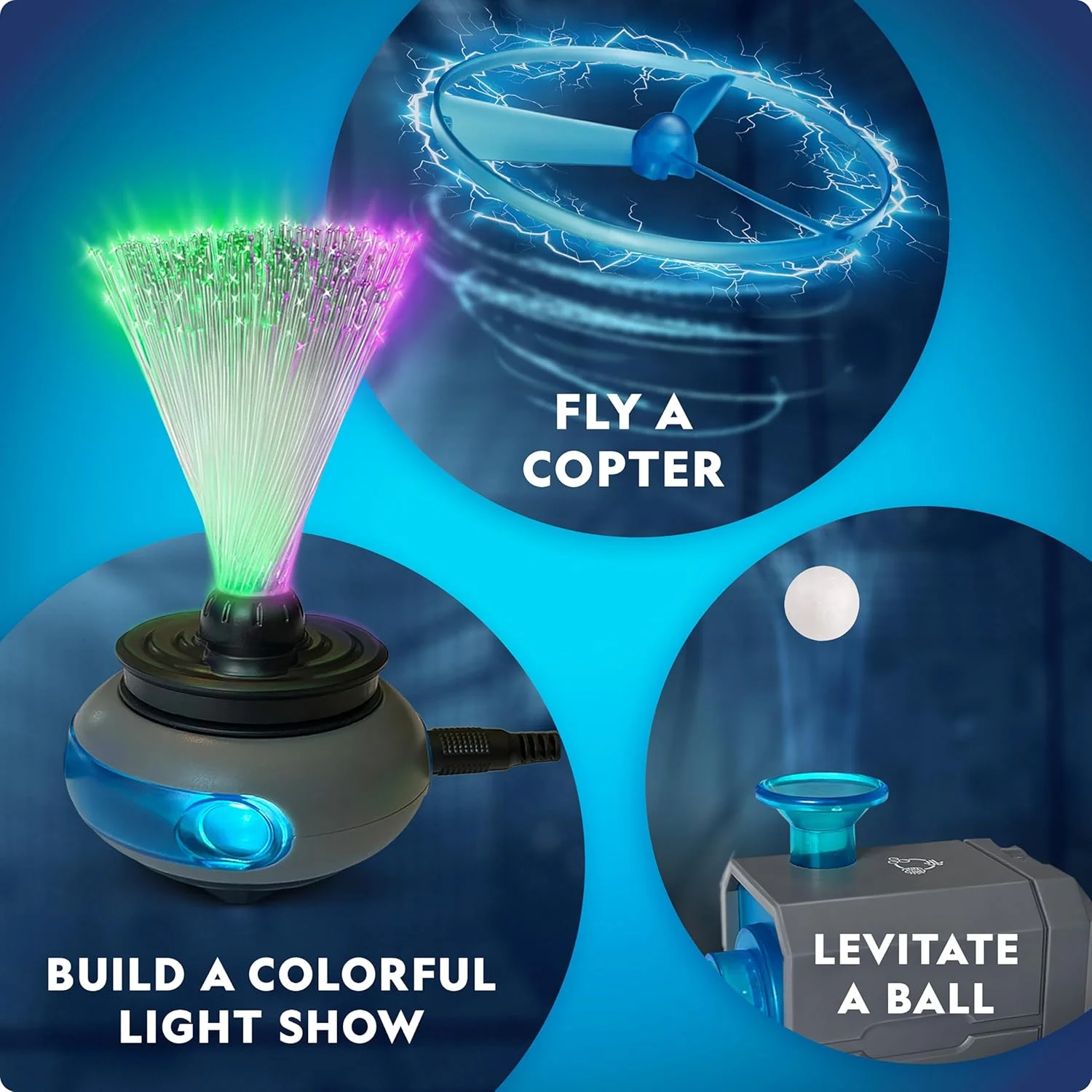 کیت مدار ساز نشنال جئوگرافیک - کیت الکترونیکی برای کودکان با 60 پروژه مدار الکتریکی، اسباب بازی STEM مدار الکتریکی، پروژه های الکترونیکی، کیت مدار الکتریکی برای کودکان، کیت برق