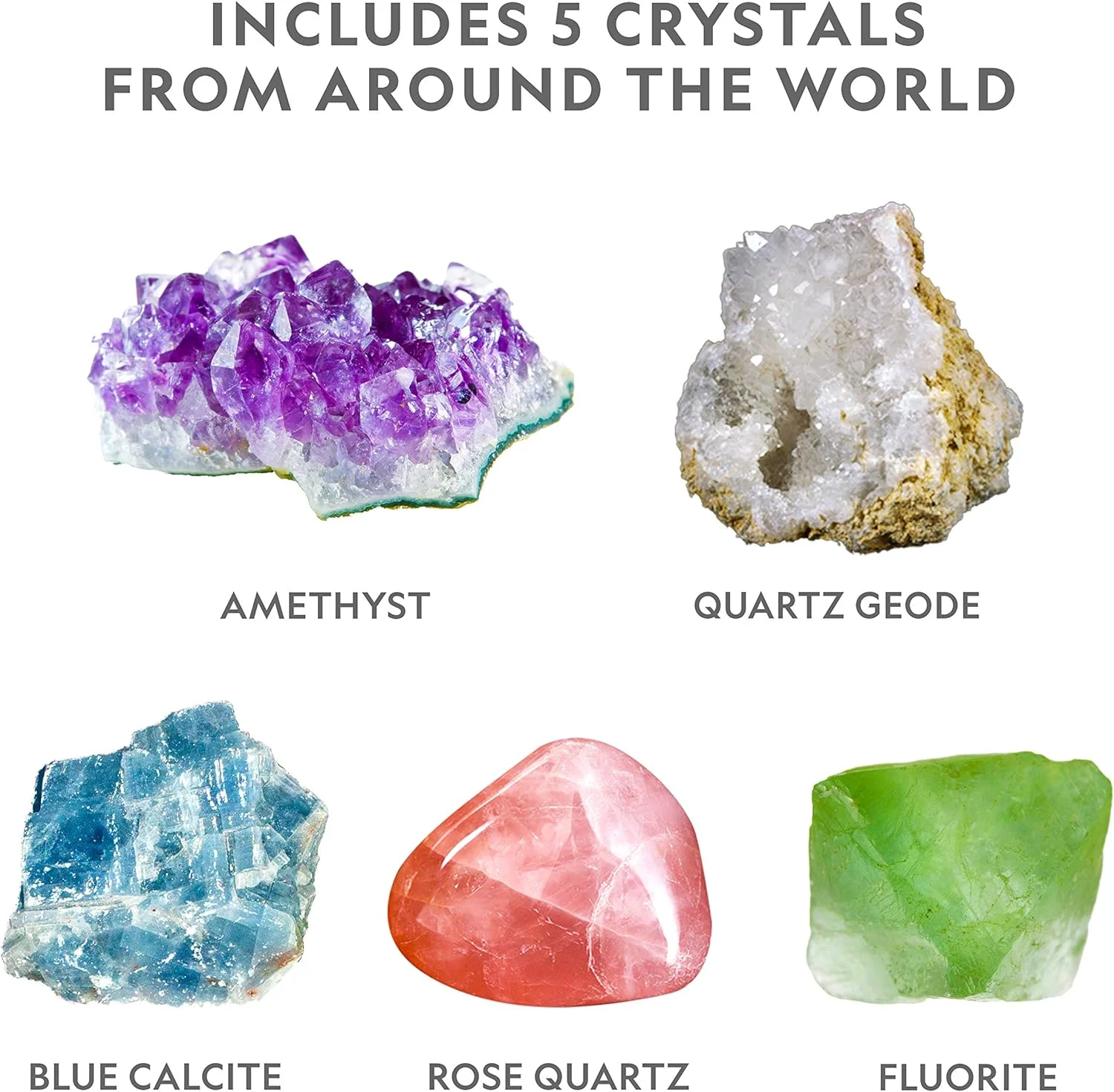 کیت رشد کریستال جغرافیایی نشنال جئوگرافیک - رشد 8 کریستال درخشان، هدیه علمی برای کودکان 8-12 سال