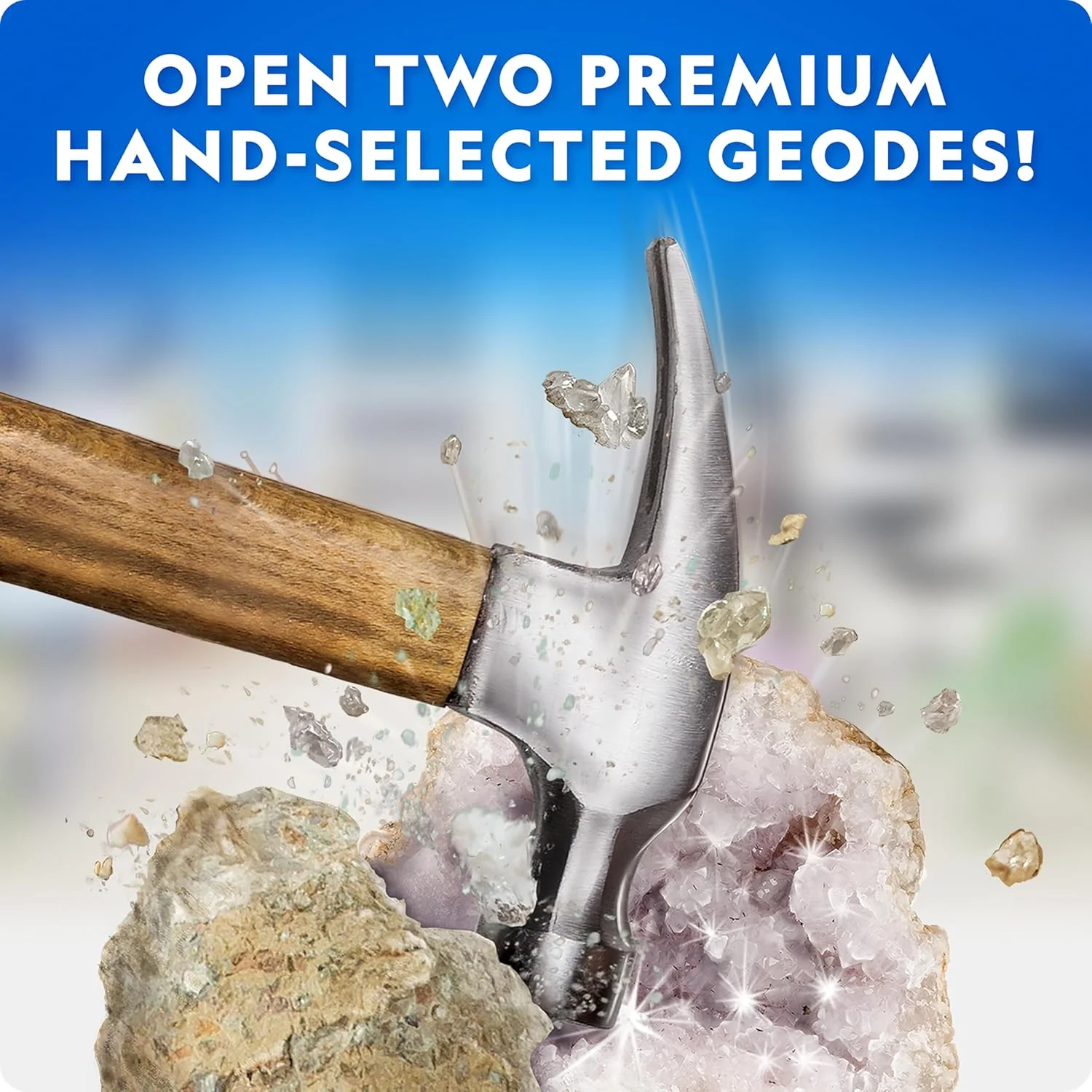 مجموعه زمین شناسی نشنال جئوگرافیک - 3 کیت سنگ، فسیل و کریستال، پرورش کریستال، شروع مجموعه سنگ، مواد معدنی و فسیل، و حفاری 15 سنگ قیمتی واقعی، کیت علمی STEM عالی برای پسران و دختران