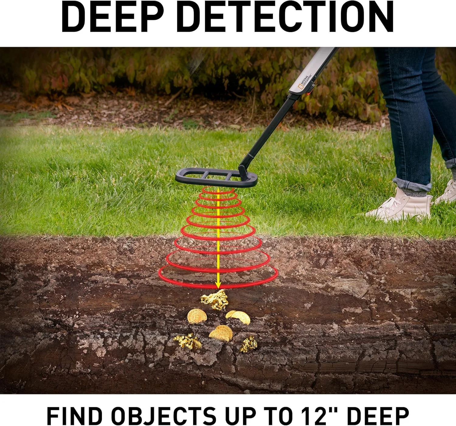 فلزیاب نشنال جئوگرافیک با سیمپیچ ضدآب و سبک برای یافتن گنج فلزیاب نشنال جئوگرافیک با سیمپیچ ضدآب و سبک برای یافتن گنج