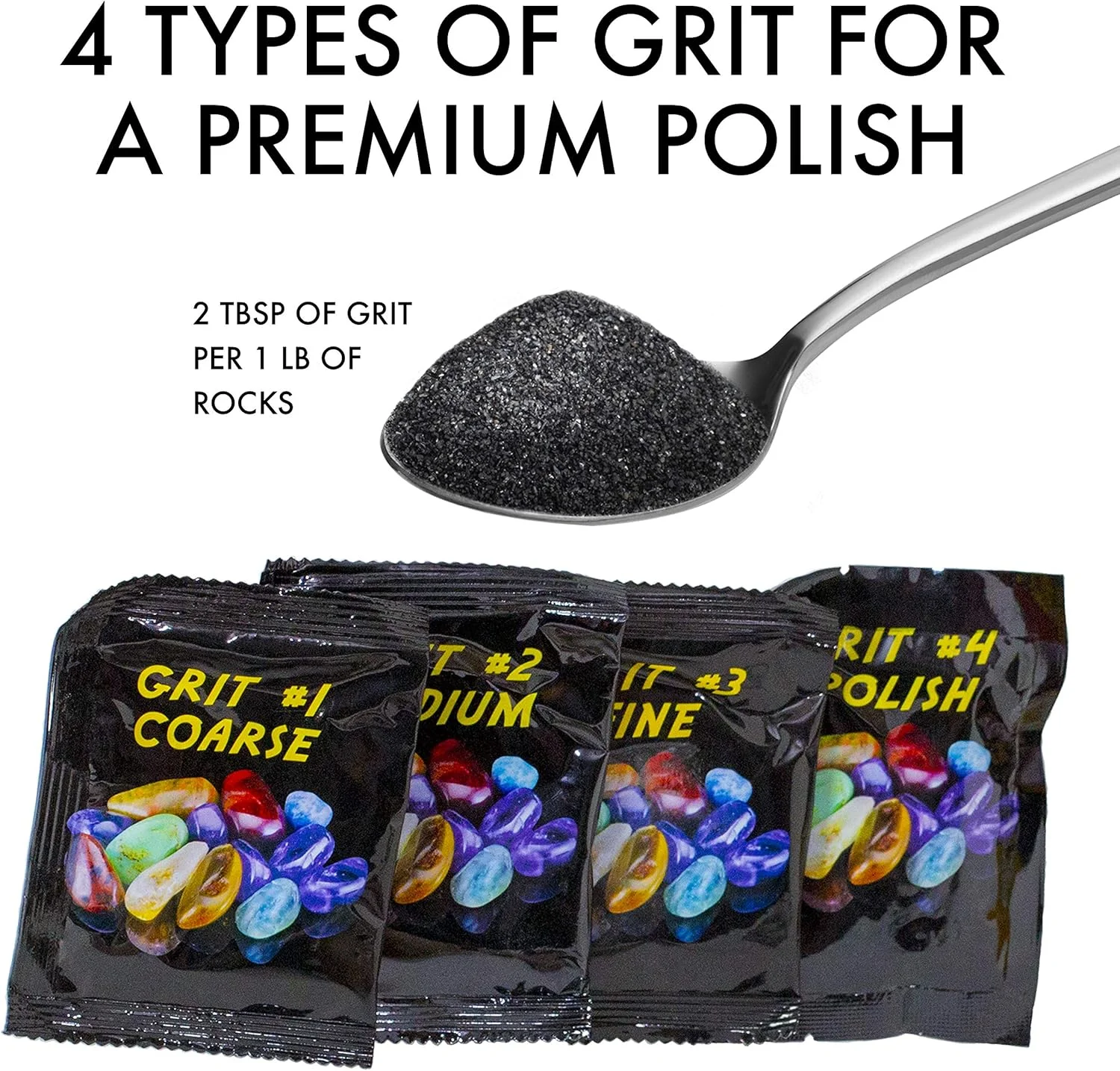 کیت شارژ مجدد سنگ ساب نشنال جئوگرافیک - 450 گرم مخلوط سنگ عقیق خام اصل برای سنگ سابی - شامل مواد مورد نیاز و لوازم جانبی جواهرات، عقیق خام