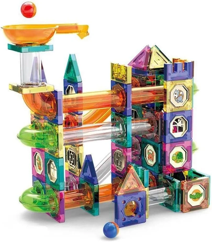 مجموعه بلوک های ساختنی مغناطیسی آموزشی باغ اسباب بازی، 94 قطعه برای سنین 2 تا 13 سال و بالاتر | مجموعه جادویی خلاقانه DIY برای کودکان و بزرگسالان | توسعه مهارت های STEM، شناختی و اجتماعی