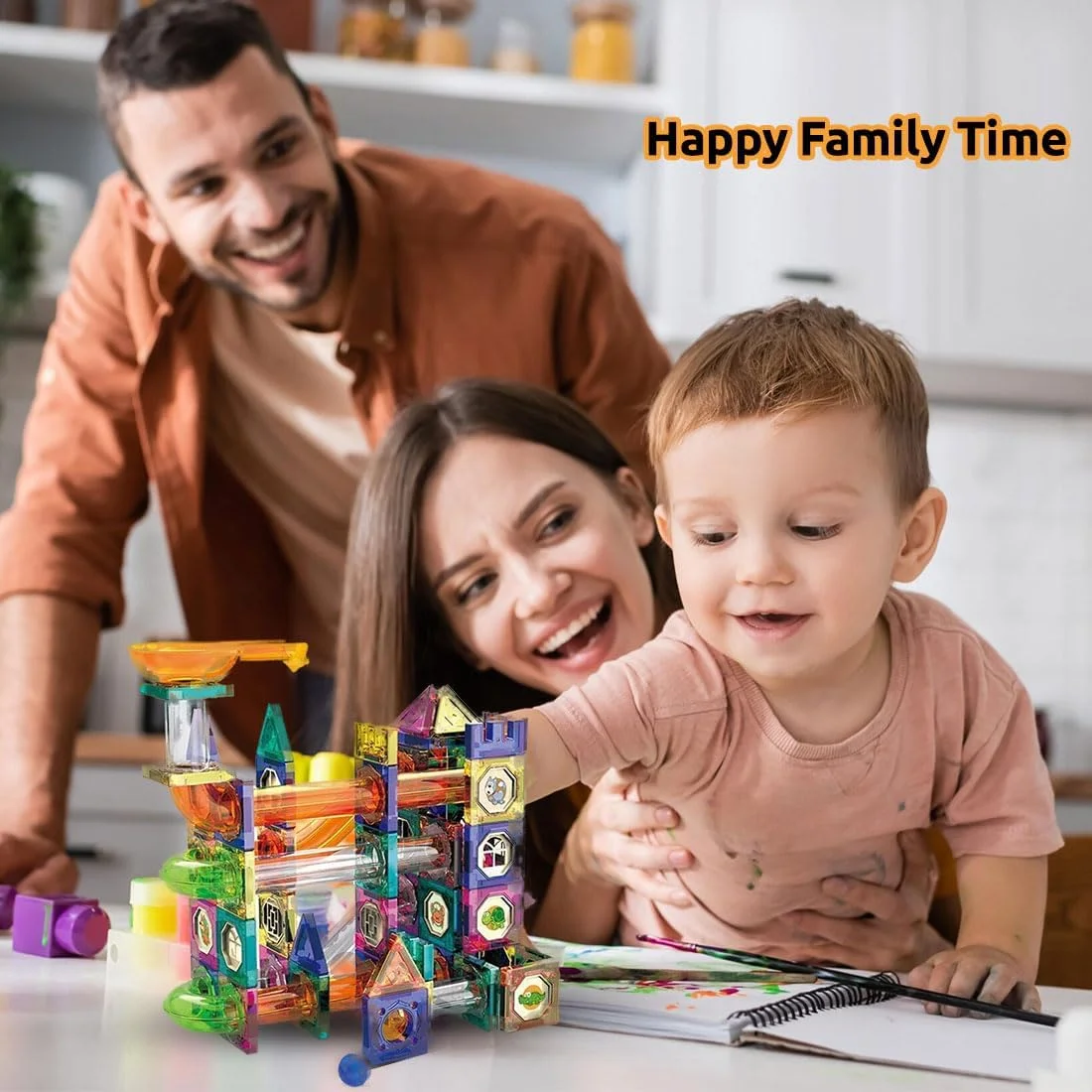 مجموعه بلوک های ساختنی مغناطیسی آموزشی باغ اسباب بازی، 94 قطعه برای سنین 2 تا 13 سال و بالاتر | مجموعه جادویی خلاقانه DIY برای کودکان و بزرگسالان | توسعه مهارت های STEM، شناختی و اجتماعی