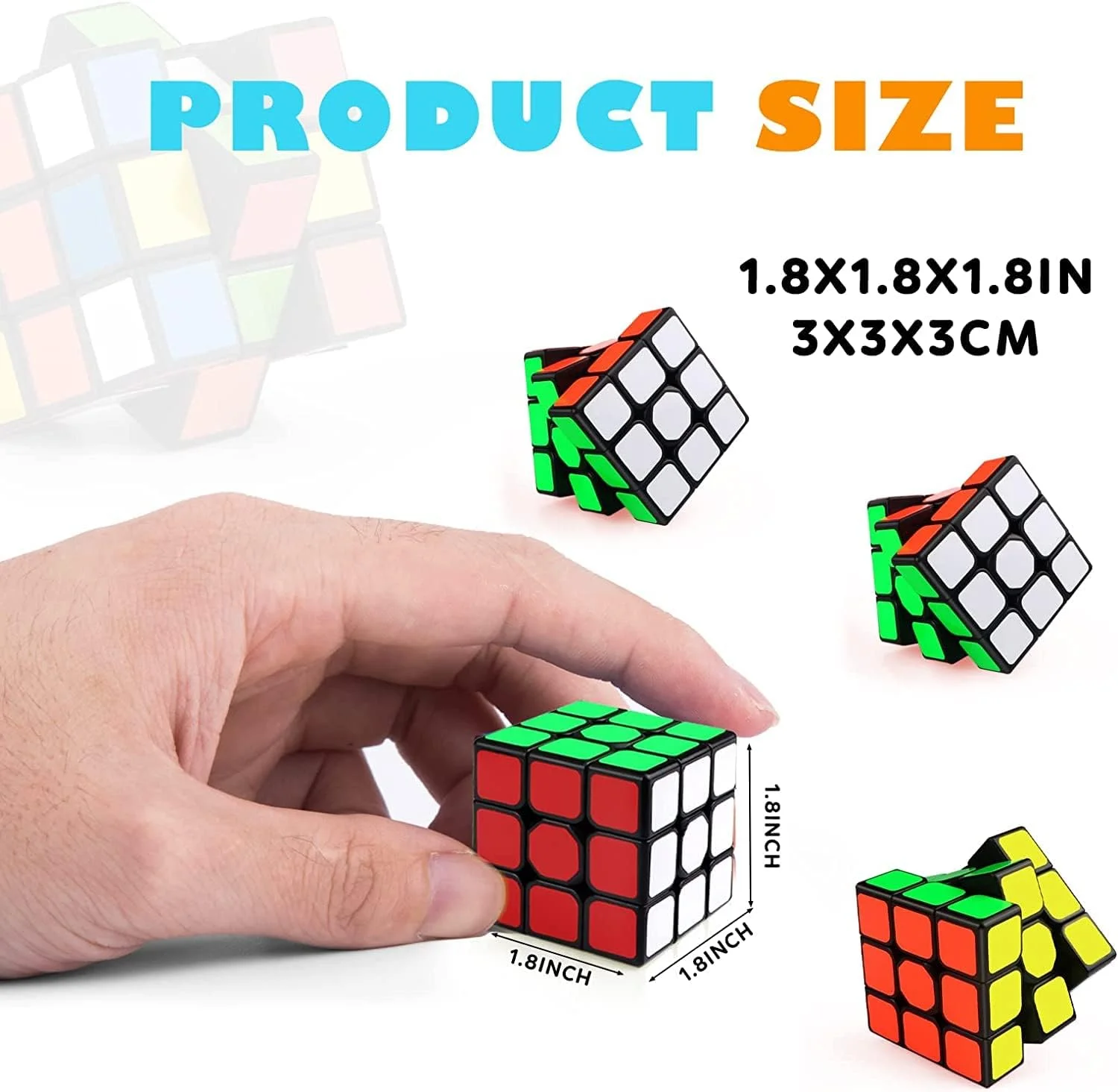 مجموعه 20 عددی مینی مکعب روبیک 3x3 TOY GARDEN - اندازه 3 سانتی متر، هدیه جشن تولد کودکان، جوایز کوچک، اسباب بازی های ضد استرس، پازل آموزشی فکری، جوایز کلاسی، هدیه تولد