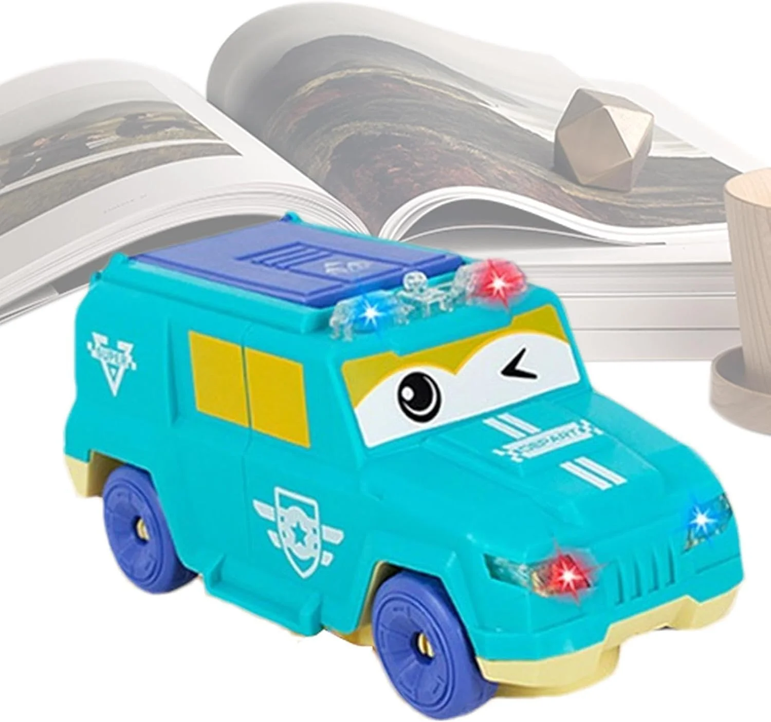 کامیون اسباب بازی پول پاش کودکانه TOY GARDEN - مدل ماشین آموزشی با نور و صدا، چرخش خودکار 360 درجه، سرعت فوق العاده، عملکرد سرگرم کننده پول پاشی، اسباب بازی تعاملی وسایل نقلیه برای پسران و دختران، 3 سال به بالا