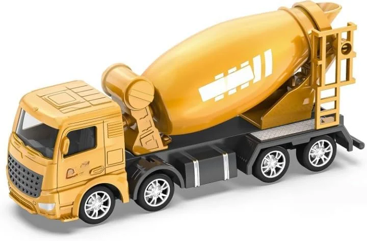 کامیون اسباب بازی میکسر سیمان فلزی دایکاست TOY GARDEN، وسیله نقلیه ساختمانی با میکسر متحرک، ساخت بادوام فلز و پلاستیک، مناسب برای کودکان 3 سال به بالا