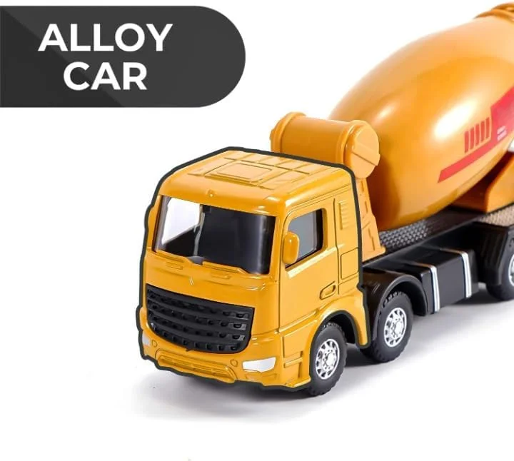 کامیون اسباب بازی میکسر سیمان فلزی دایکاست TOY GARDEN، وسیله نقلیه ساختمانی با میکسر متحرک، ساخت بادوام فلز و پلاستیک، مناسب برای کودکان 3 سال به بالا
