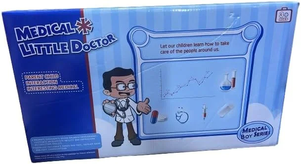 مجموعه اسباب بازی پزشکی 14 تکه کودکان TOY GARDEN - کیف پرستاری دکتر بازی وانمودی، آبی، مواد ABS ایمن، هدیه بازی نقش آفرینی تخیلی برای پسران و دختران