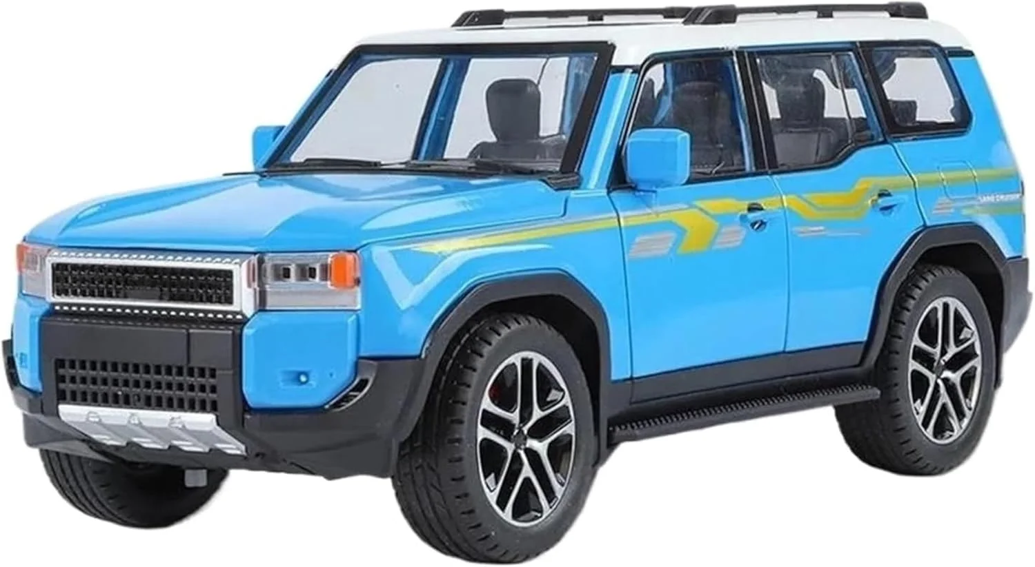 مدل ماشین اس یو وی دایکاست آلیاژی مقیاس 1:24، صدا و نور واقعی، عقب کشیدنی، بدنه فلزی، مدل کلکسیونی، اسباب بازی آموزشی برای کودکان، هدیه ایمن و بادوام - آبی