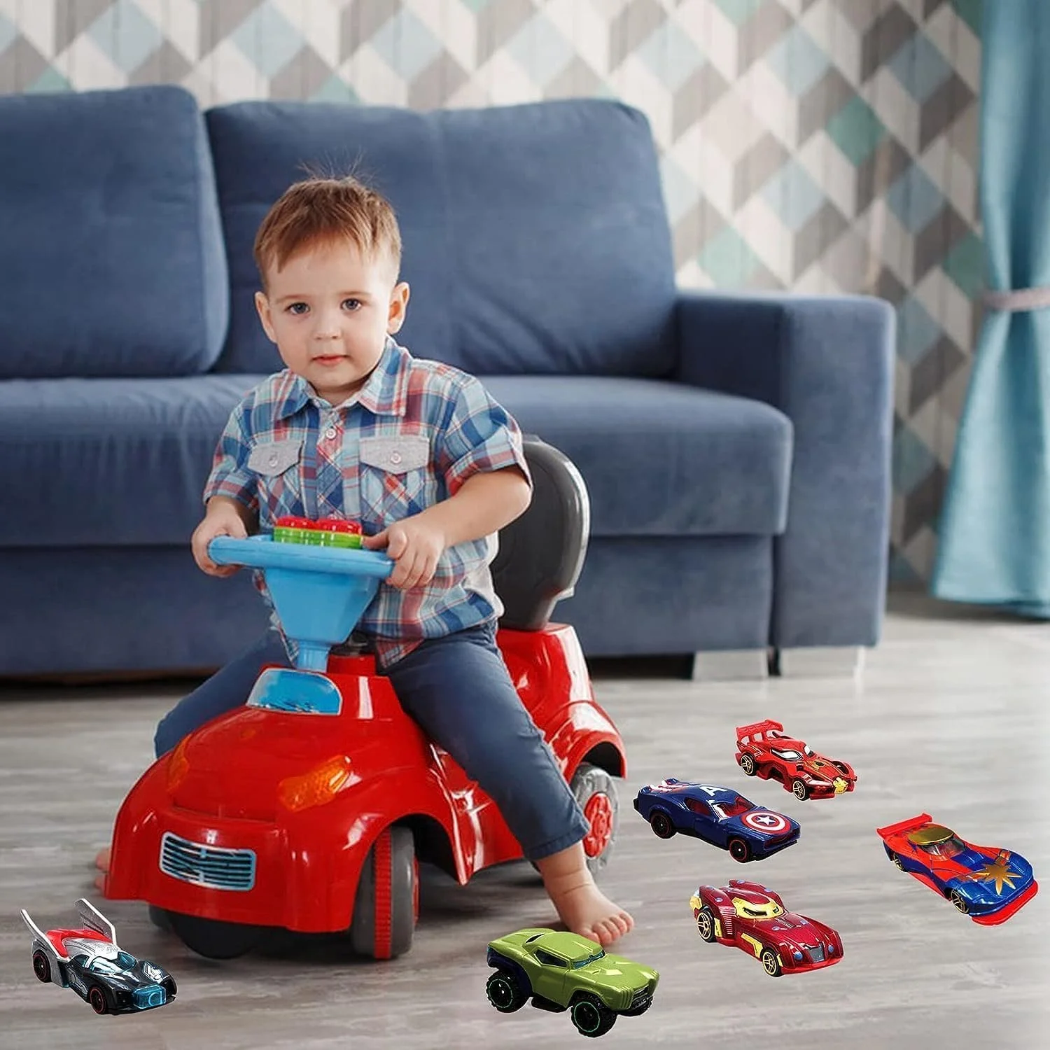 مجموعه ماشین های اسباب بازی TOY GARDEN، بسته 10 عددی ماشین های فلزی دایکاست، اسباب بازی های ماشین آلیاژی برای پسران، مدل های ماشین اسباب بازی، عالی برای بازی کودکان، هدیه مهمانی، هدایا، دکوراسیون منزل و کلکسیون