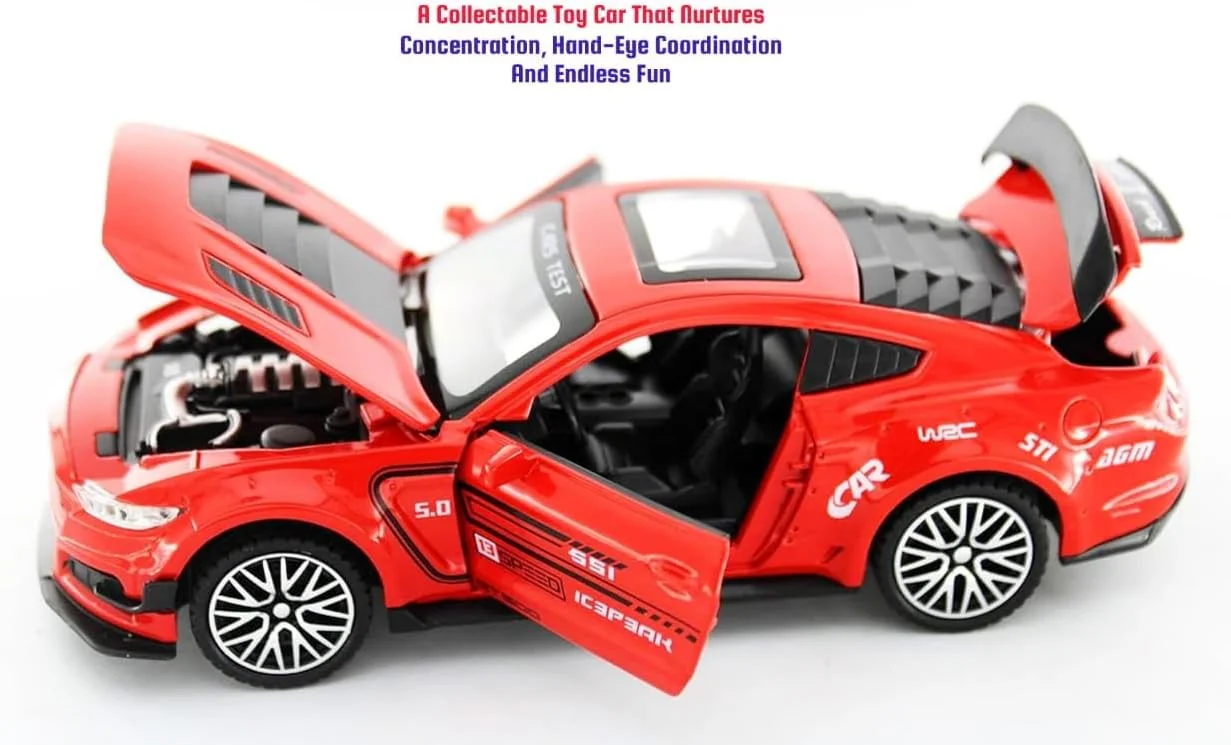 ماشین اسباب بازی فلزی دایکست مقیاس 1:32 TOY GARDEN، ماشین آلیاژی عقب کشیدنی آموزشی برای کودکان، پسران و دختران، مدل کامیون واقعی با قابلیت باز شدن درها و چراغ ها، هدیه ای برای دوستداران ماشین