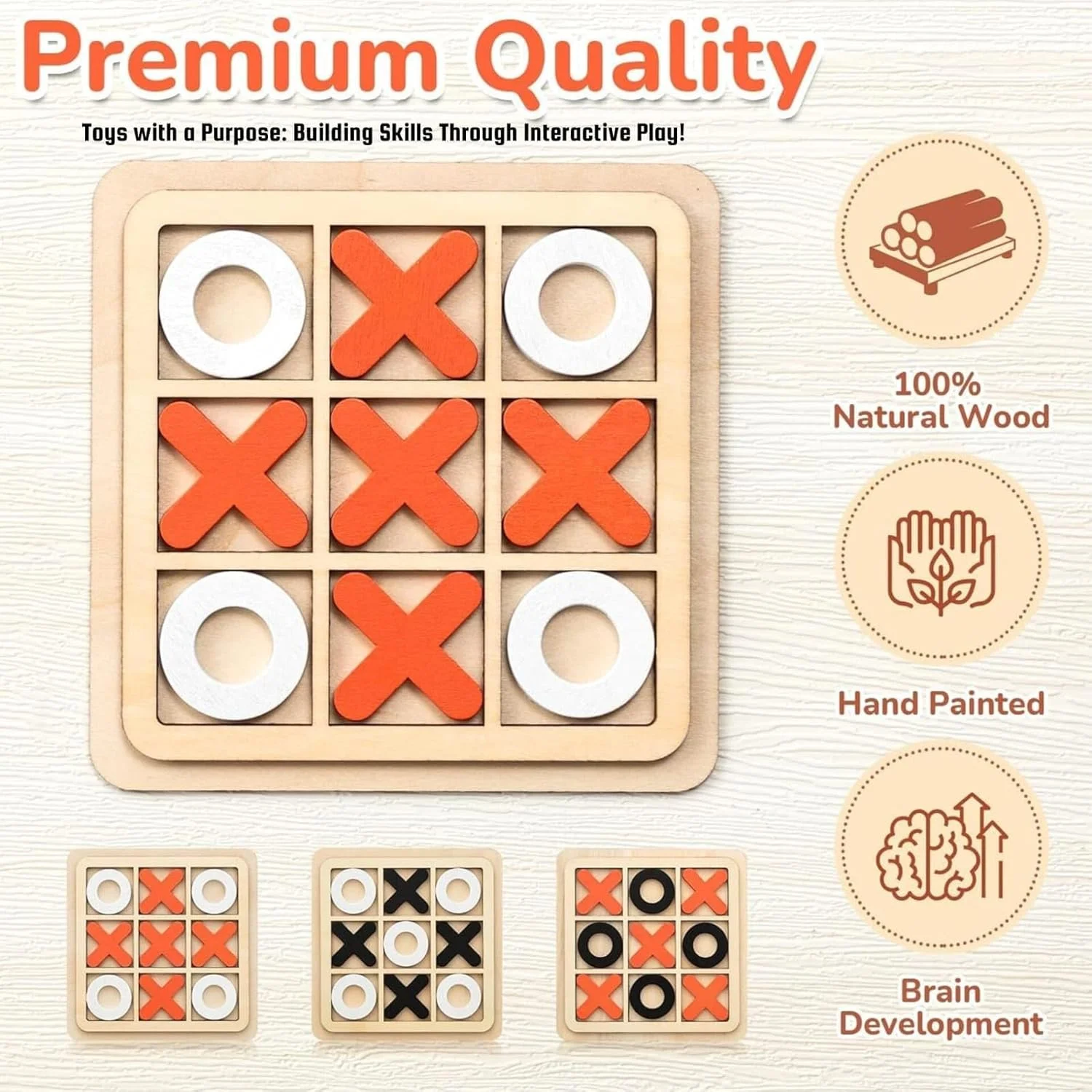 مجموعه بازی فکری چوبی دوز باغ اسباب بازی – بازی های پازلی شطرنج چوبی کلاسیک برای پیوند خانوادگی و یادگیری مناسب برای جشن تولد و دورهمی های کریسمس (بازی دوز 12 عددی)