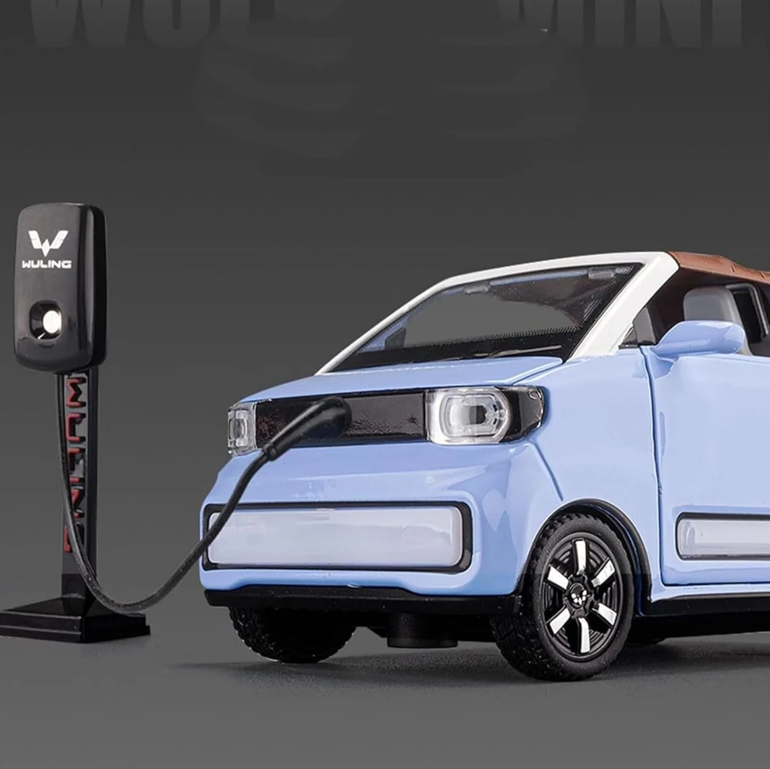 ماشین اسباب بازی مینی EV، دایکست، مقیاس 1:24، با درهای بازشو و عملکرد عقب کش، ماشین های اسباب بازی آموزشی برای پسران و دختران، هدیه تولد برای کودکان 6 ساله، مدل ماشین فلزی (آبی)