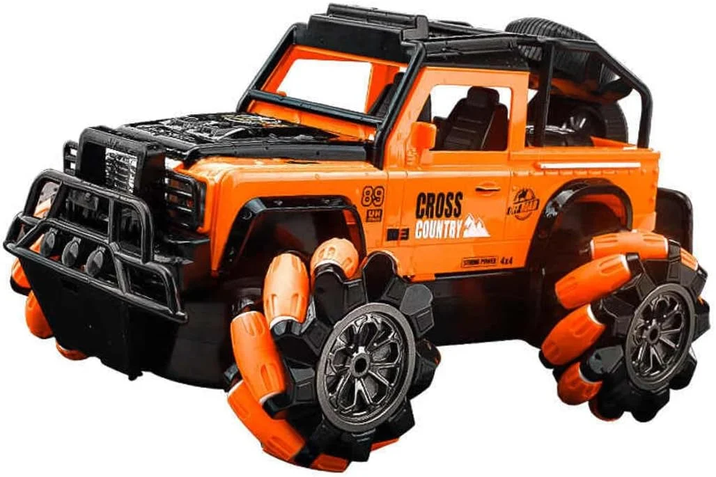 ماشین کنترلی آکروباتیک TOY GARDEN، ماشین دریفت 4x4 با کنترل از راه دور سنسور حرکتی، چرخش 360 درجه دو طرفه با نور و موسیقی، اسباب بازی آموزشی و هدیه تولد برای کودکان (نارنجی)