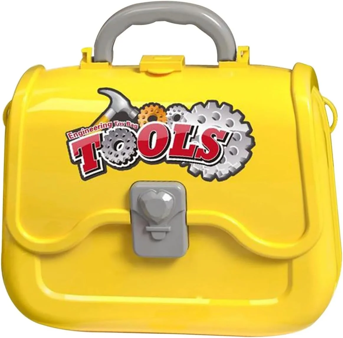 مجموعه ابزار اسباب بازی کودکان TOY GARDEN - مجموعه بازی 36 تکه به همراه کیف حمل و بند - هدیه تولد برای پسران نوپا - ساختار پلاستیکی بادوام - زرد