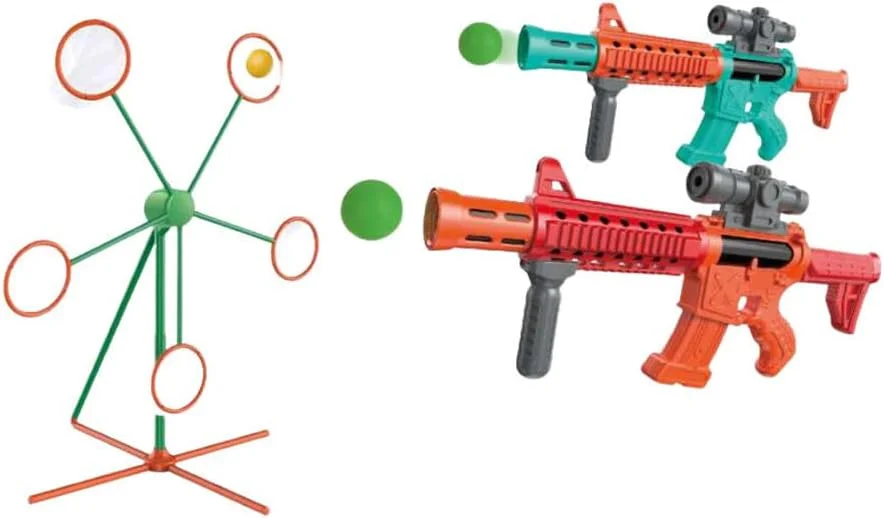 تفنگ اسباب بازی تیر فومی نرم TOY GARDEN برای کودکان 3 سال به بالا، تفنگ پرتاب دارت فومی با برد بلند و کنترل سرعت چرخشی، اسباب بازی ایمن برای بازی در فضای داخلی و خارجی، برد شلیک 10 متر، بارگیری آسان، هدیه برای پسران و دختران