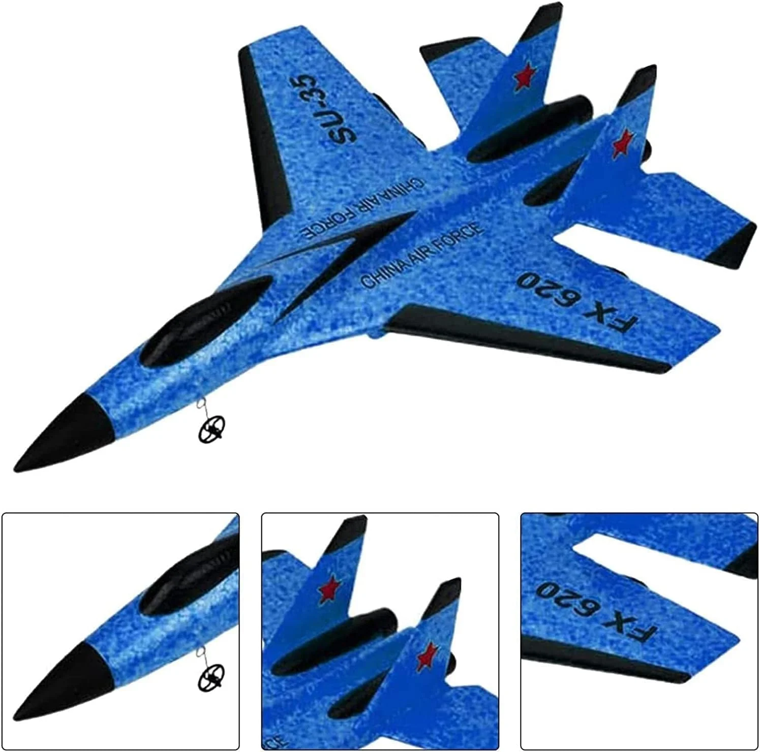 هواپیمای کنترلی SU-35 باغ اسباب بازی، سرگرمی با هواپیمای کنترلی SU-35 2.4G: اسباب بازی نهایی هواپیمای کنترلی فومی برای کودکان، هواپیمای کنترلی سبک وزن برای کودکان