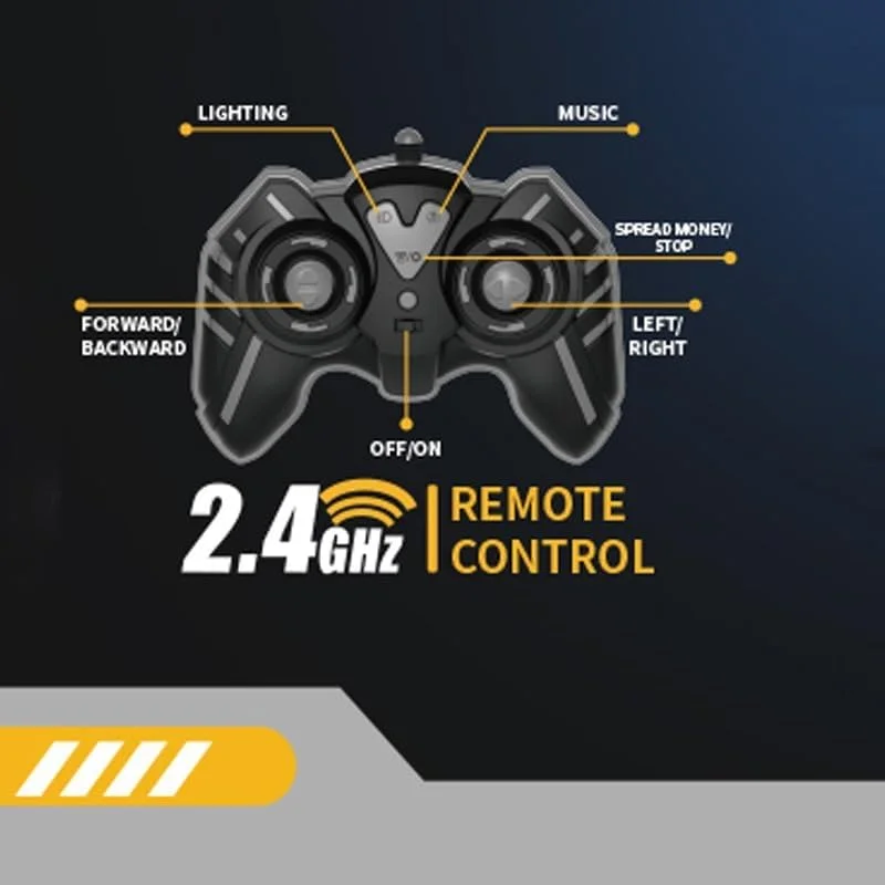 کامیون نظامی کنترلی اسباب بازی TOY GARDEN با قابلیت پرتاب پول و حالت تیراندازی | ماشین کنترلی دو حالته 2.4G و تفنگ پرتابگر برای پسران و دختران 6 سال به بالا