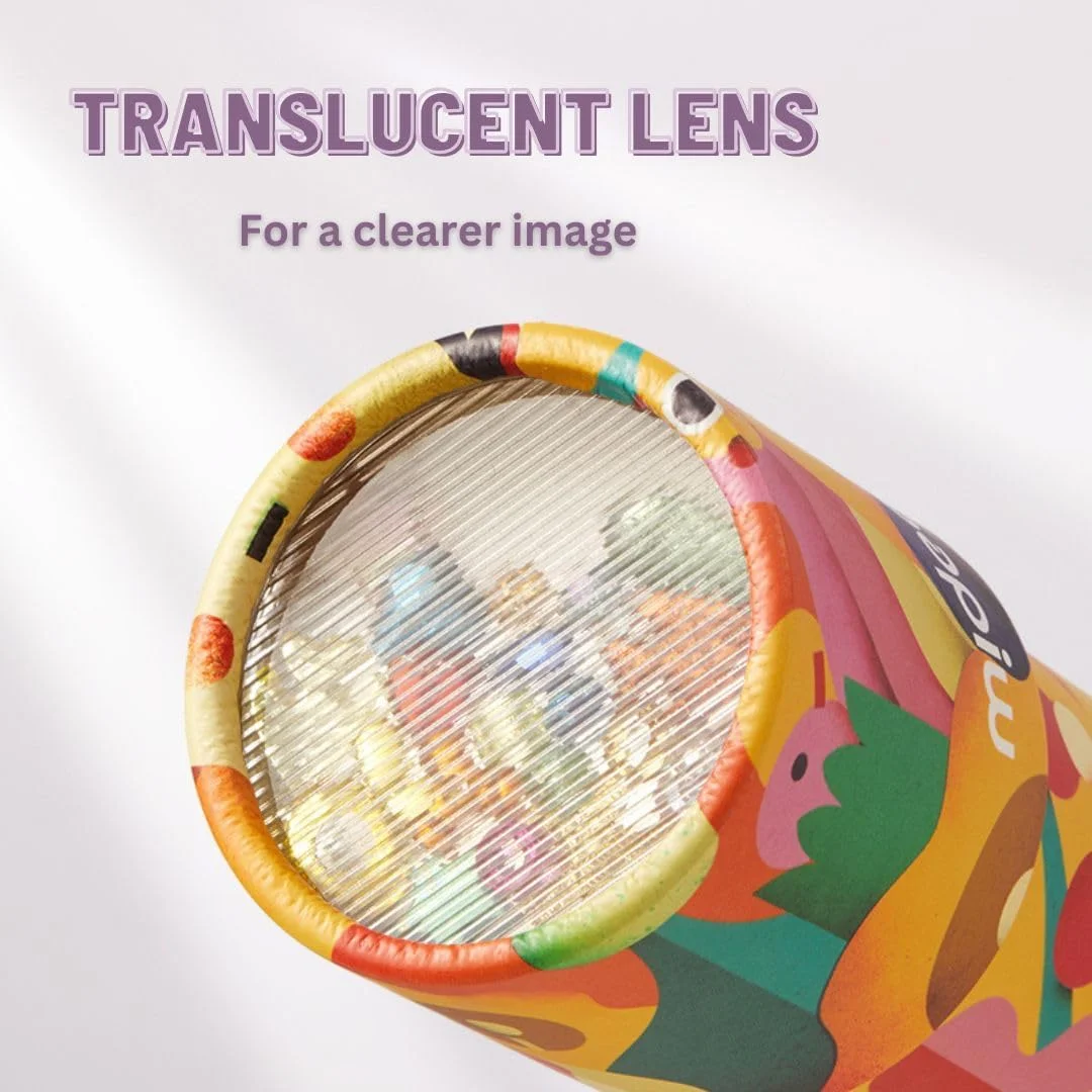 اسباب بازی کالیدوسکوپ کودکان میدیر، اسباب بازی منشور قدیمی کلاسیک، یادگیری آموزشی، الگوهای رنگارنگ، تخته قدیمی چرخان کاغذی، دوربین دوچشمی کودکان نوپا، هدایای بازگشت تولد برای پسران دختران 3+ (سفر فضایی)