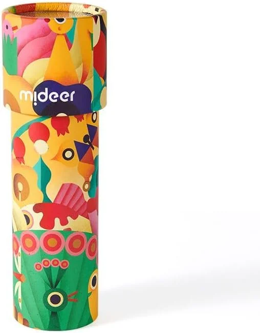 کالیدوسکوپ کودکان Mideer، اسباب بازی های منشور کلاسیک قدیمی، یادگیری آموزشی، الگوهای رنگارنگ، تخته قدیمی چرخان کاغذی، دوربین دوچشمی کودک نوپا، هدایای بازگشت تولد برای پسران دختران 3+ (باغ وحش بهاری)