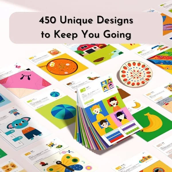 مجموعه اوریگامی کودکان Mideer، کاغذهای رنگی تاشو، خلق اشکال سه بعدی، اسباب بازی های آموزشی و یادگیری، 50 برگه، پروژه هنری برای کودکان، بهترین هدیه خلاقانه برای پسران و دختران (سطح 2)