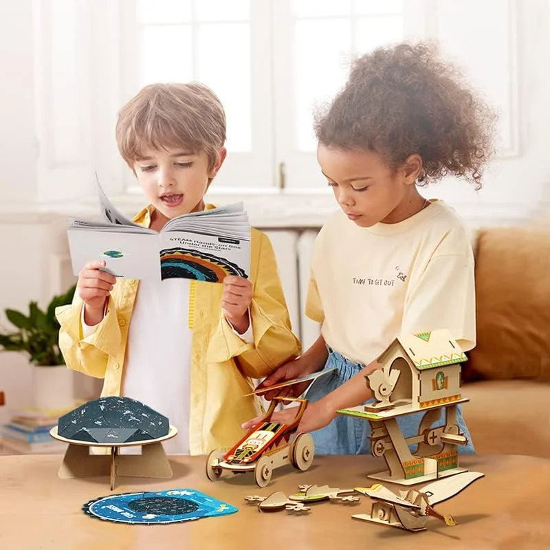 مجموعه آزمایش علمی ماشین های موتوری MIDEER، اسباب بازی های ربات برای پسران و دختران 6 سال به بالا، اسباب بازی های ساختنی علمی آموزشی DIY، پروژه های ساخت STEM برای کودکان.