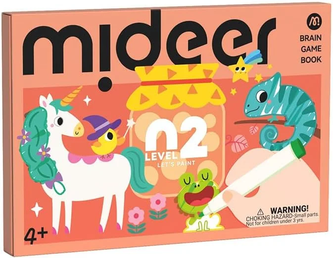 مجموعه نقاشی کودکان Mideer - شامل 50 طرح منحصر به فرد، فعالیت های نقاشی سرگرم کننده و جذاب، الهام بخش خلاقیت و مهارت آموزی، برای هنرمندان جوان برای کشف تخیلات خود (سطح 2)