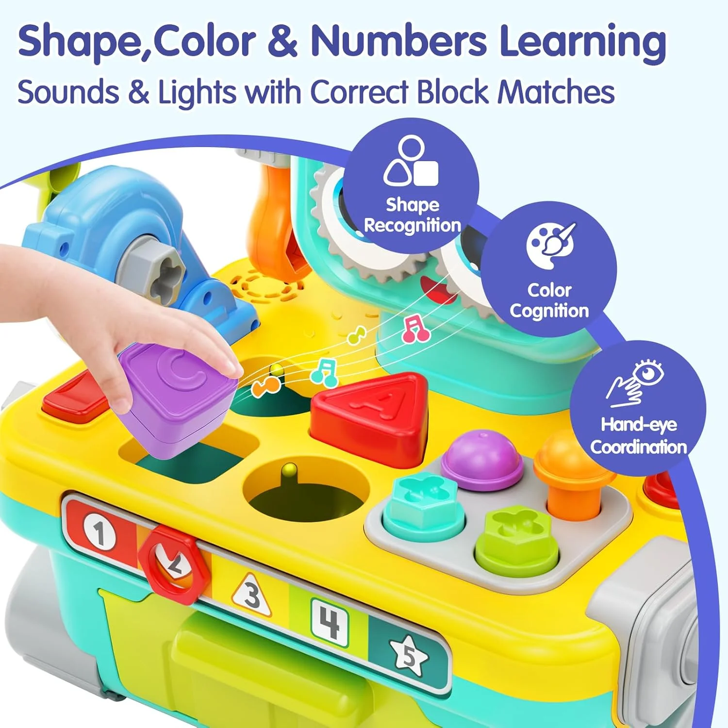 میز کار رباتیک هولا برای پسران 1 ساله - مجموعه ابزار 11 در 1 با صداها و چراغ ها، هدیه تولد میز ابزار کودک، اسباب بازی برای کودکان نوپا 12-18 ماهه میز کار رباتیک هولا برای پسران 1 ساله - مجموعه ابزار 11 در 1 با صداها و چراغ ها، هدیه تولد میز ابزار کودک، اسباب بازی برای کودکان نوپا 12-18 ماهه