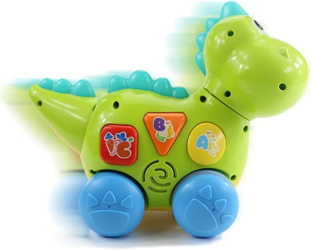 اسباب بازی دایناسور موزیکال متحرک هولا، اسباب بازی آموزشی برای نوزادان و کودکان نوپا با نور و موسیقی اسباب بازی دایناسور موزیکال متحرک هولا، اسباب بازی آموزشی برای نوزادان و کودکان نوپا با نور و موسیقی