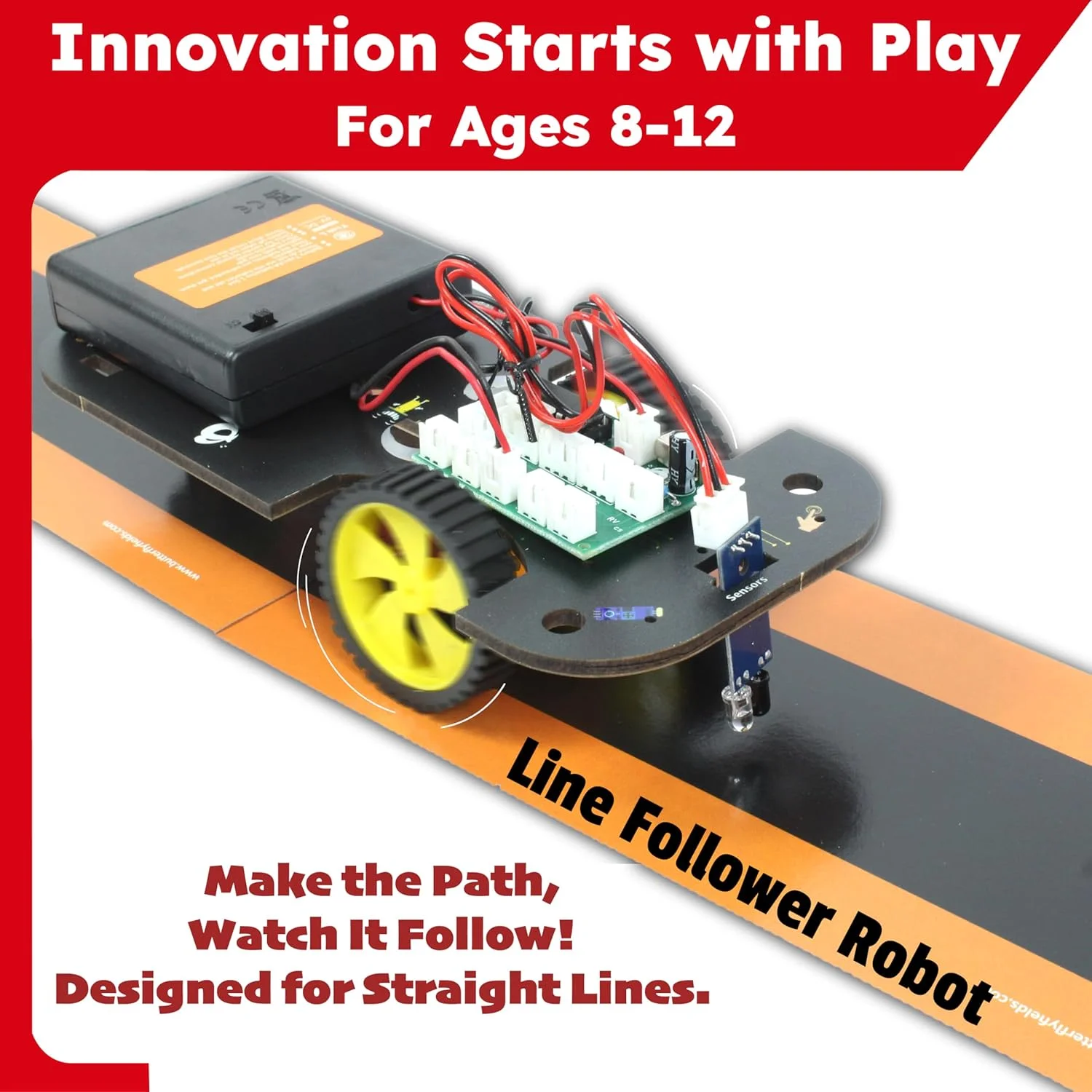 کیت رباتیک STEM 5 در 1 Butterfly EduFields | اسباب بازی های ربات برای کودکان 8 9 10 11 12 ساله دختر و پسر | ماژول های حسگر الکترونیکی | بدون نیاز به کدنویسی | هدیه تولد برای کودکان 8 سال به بالا