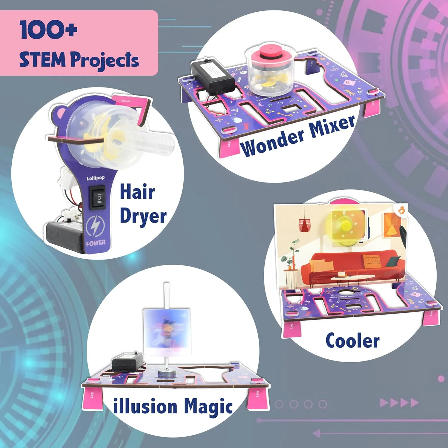 کیت پروژه مهندسی STEM بیش از 100 قطعه Butterfly EduFields برای دختران 8، 10، 12 و 15 سال | آزمایش علمی نهایی DIY برای کودکان | اسباب بازی های مهندسی آموزشی، ایده آل برای هدیه تولد