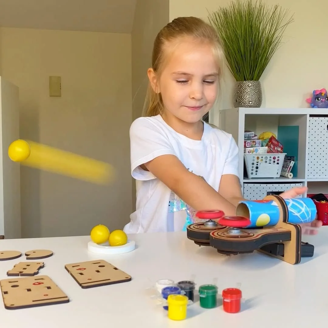 اسباب بازی رباتیک 4 در 1 ButterflyEdufields برای کودکان - دستگاه حباب ساز، پرتاب کننده توپ، ربات نقاشی و ربات خزنده - اسباب بازی های سرگرم کننده STEM DIY، کیت علمی رباتیک برای کودکان 6، 8، 10 ساله پسران و دختران...