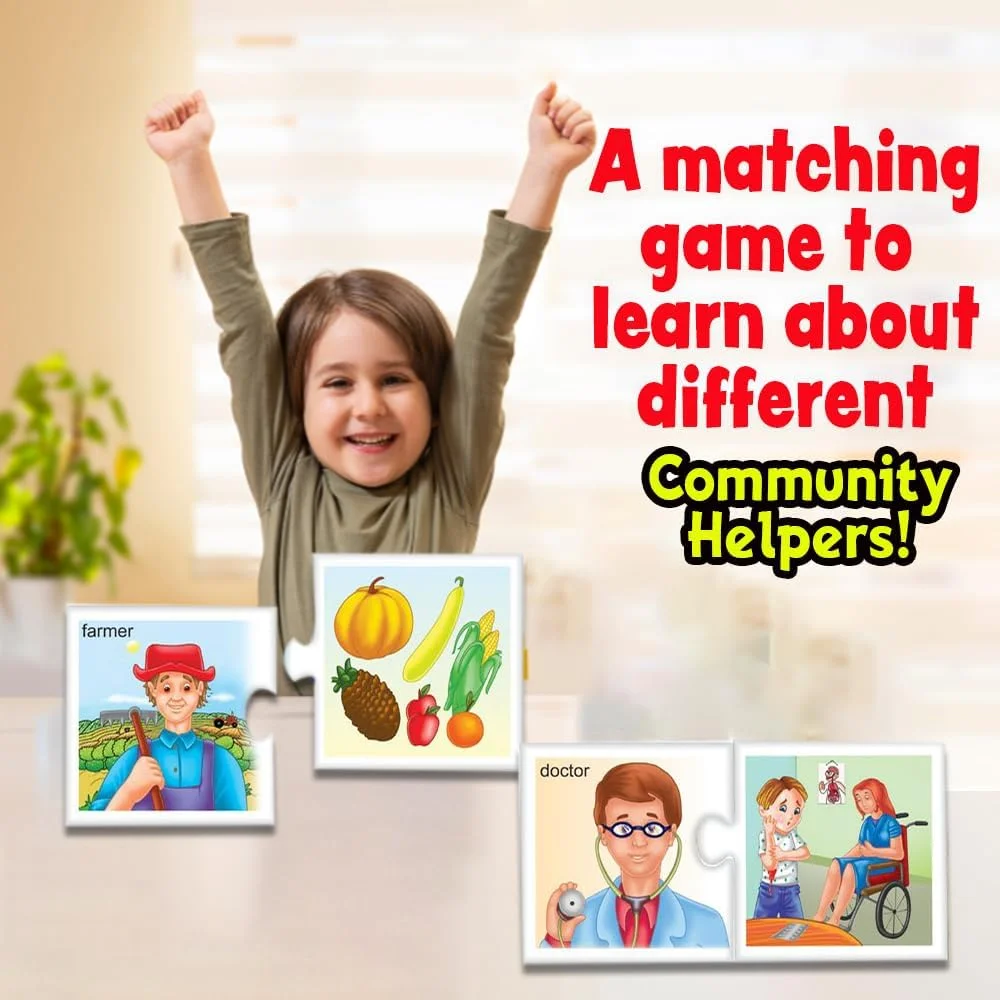 بازی تطبیق مشاغل |0630| یک بازی تطبیق برای یادگیری در مورد مشاغل مختلف! مناسب برای کودکان 4 سال به بالا