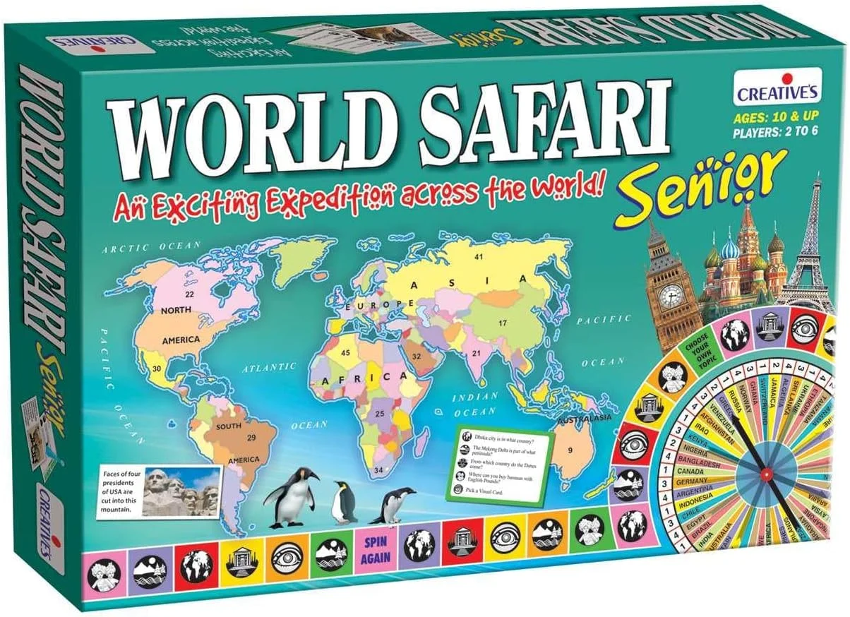 بازی آموزشی جغرافیای جهان برای کودکان و خانواده‌ها - نقشه جهان با چرخانک | یادگیری کشورها، قاره‌ها، مردم و مکان‌ها | بازی‌های خانوادگی برای سنین 10 سال به بالا