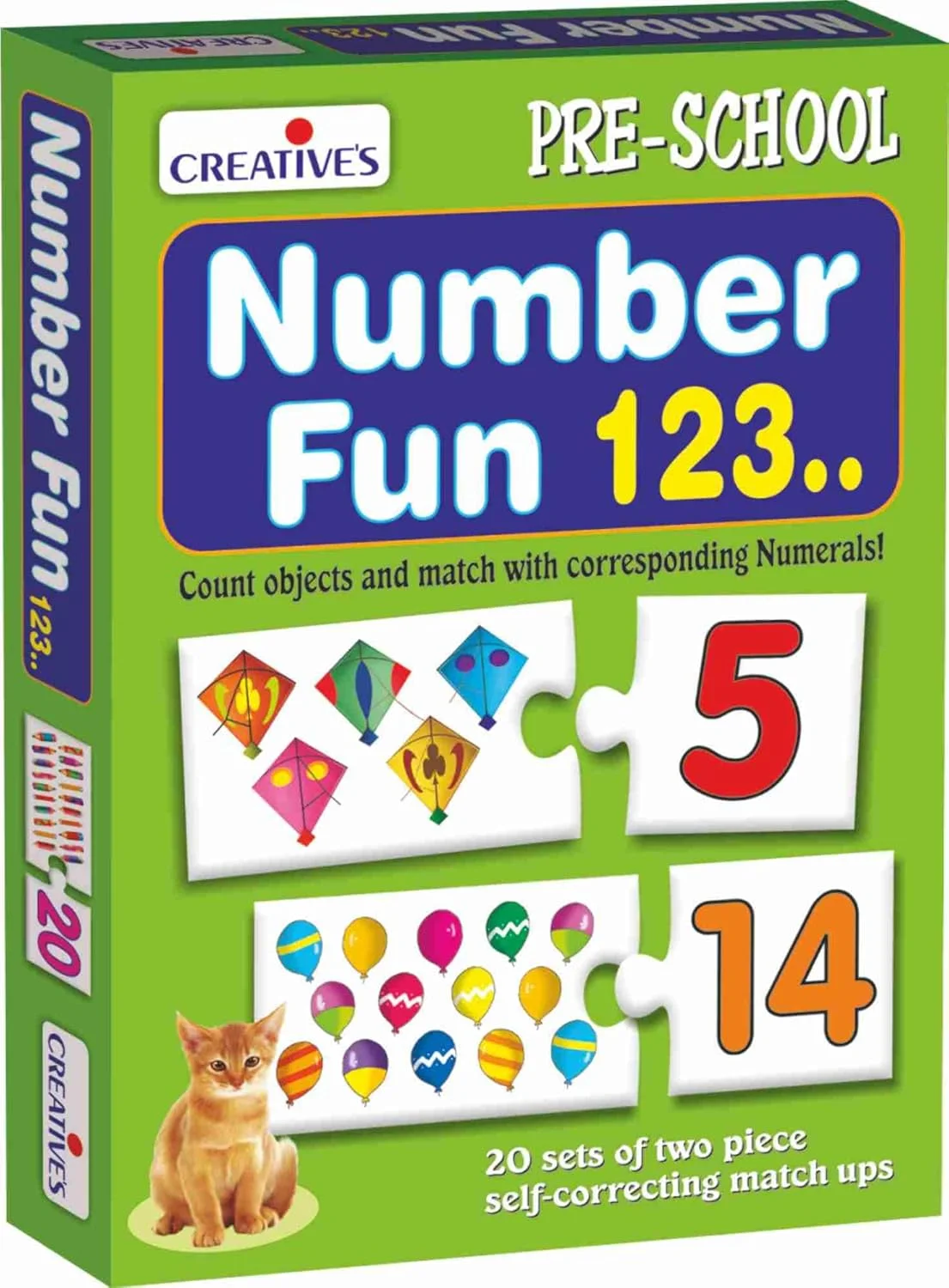 بازی آموزشی اعداد کیدز کریتیو: شمارش و یادگیری اعداد 1 تا 20 | آموزش اعداد و نحوه شمارش | تشخیص اعداد | آموزش زودهنگام | بازی های پیش دبستانی | مناسب برای 4 سال به بالا