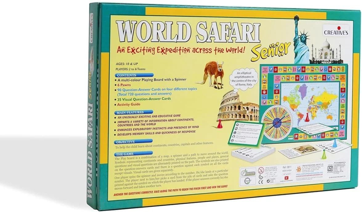 بازی آموزشی جغرافیای جهان برای کودکان و خانواده‌ها - نقشه جهان با چرخانک | یادگیری کشورها، قاره‌ها، مردم و مکان‌ها | بازی‌های خانوادگی برای سنین 10 سال به بالا