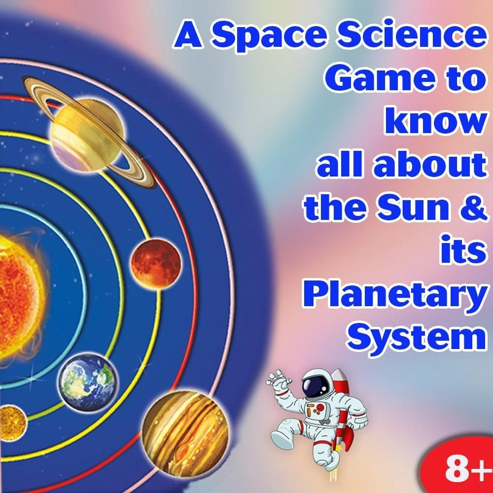 بازی رومیزی منظومه شمسی Creative’s – بازی علمی فضایی سرگرم‌کننده و آموزشی برای کودکان 8 سال به بالا | اسباب‌بازی آموزشی STEM برای کاوش در سیارات، خورشید و نجوم | بازی آموزشی برای کودکان