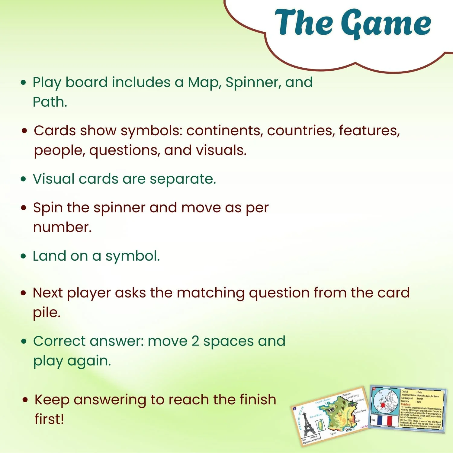 بازی رومیزی جغرافیای جهانگردی ممتاز Creative’s World | آموزش کشورها، پرچم‌ها، فرهنگ‌ها و نقشه جهان | اسباب بازی آموزشی سرگرم کننده برای کودکان و خانواده‌ها | 5 بازی کارتی + چرخانک | هدیه آموزشی برای سنین 9 سال به بالا