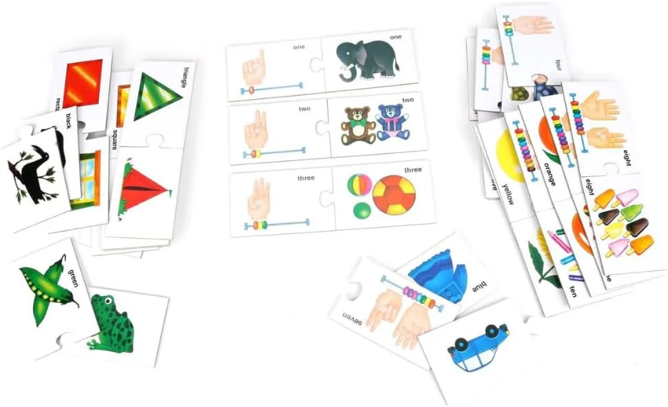 بازی آموزشی تطبیق کارت ها برای کودکان | آموزش رنگ ها، اشکال و اعداد 1 تا 10 | بازی آموزشی پیش دبستانی | اسباب بازی فعالیت مونته سوری | رشد اولیه کودکی | 3 سال به بالا