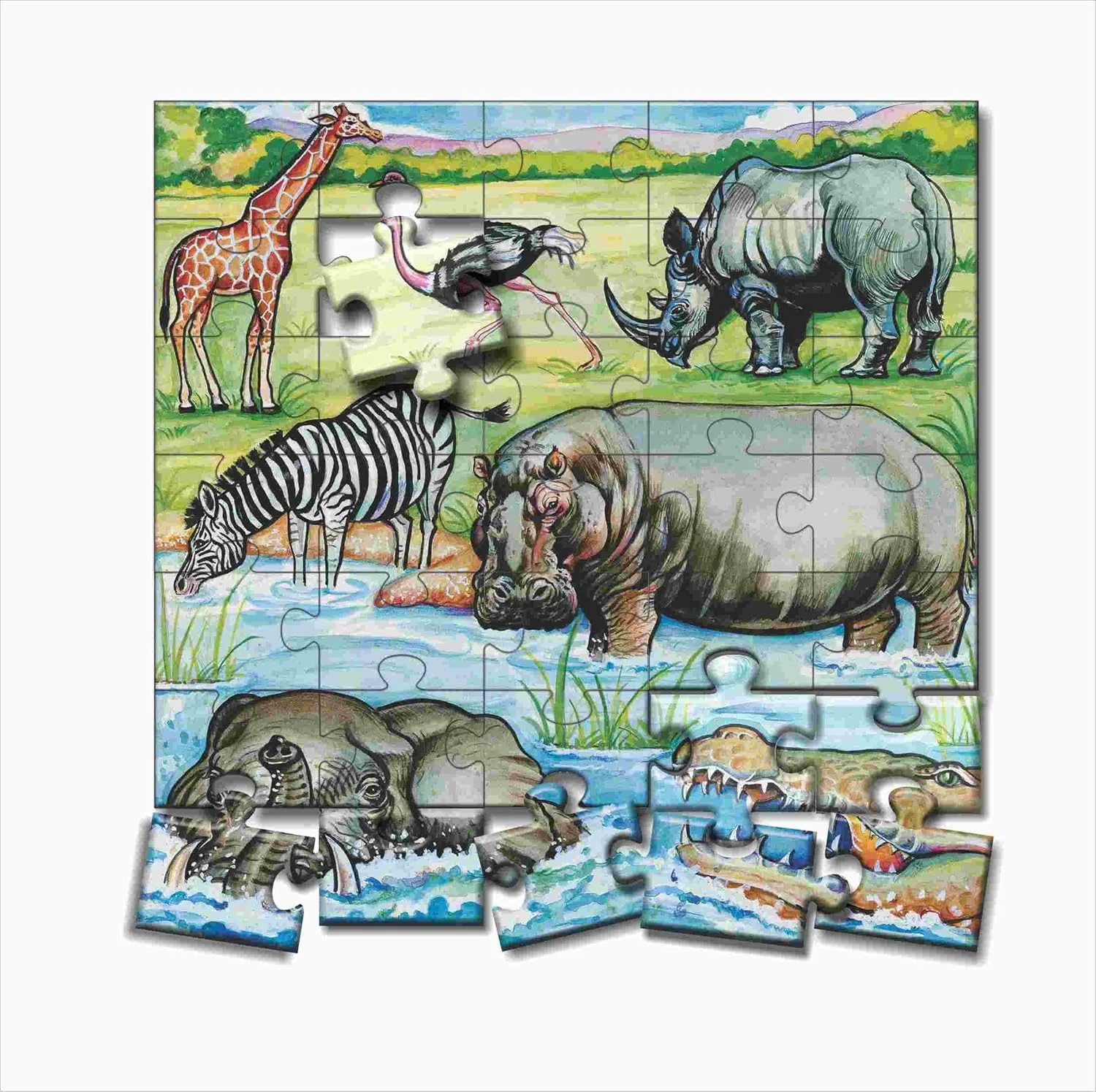 پازل های حیوانات خلاقانه قسمت 5 | پازل های اره منبت کاری اره مویی برای توسعه مهارت | پازل حیوانات برای کودکان | پازل های آموزشی برای کودکان | مناسب برای 5 سال به بالا، 25 تا 40 تکه