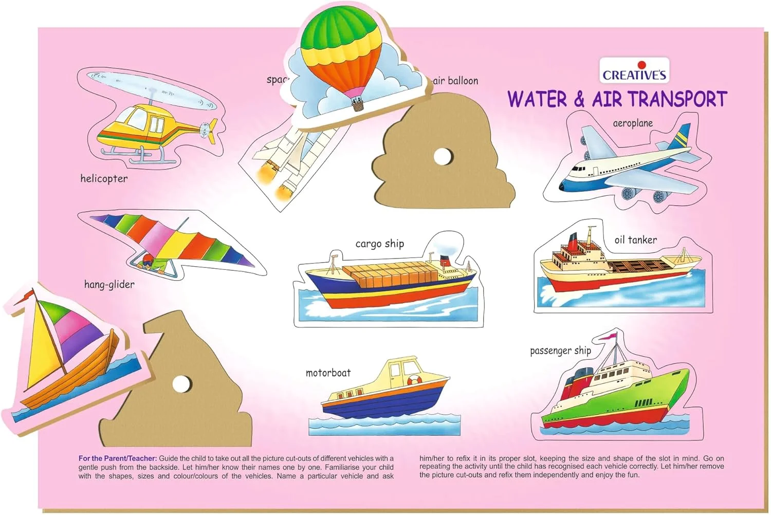 پازل چوبی حمل و نقل آبی و هوایی Play N Learn | آشنایی کودکان با حیوانات آبزی | سری Play N Learn | اسباب بازی چوبی آموزشی برای کودکان 2 سال به بالا پازل چوبی حمل و نقل آبی و هوایی Play N Learn | آشنایی کودکان با حیوانات آبزی | سری Play N Learn | اسباب بازی چوبی آموزشی برای کودکان 2 سال به بالا