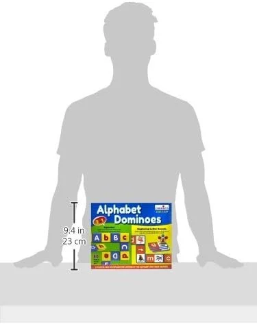 دومینوهای الفبای خلاقانه | بازی کارت های آموزشی الفبا 2 در 1 | صداهای آغازین حروف | بازی کارت های آموزشی برای کودکان | 3 سال به بالا