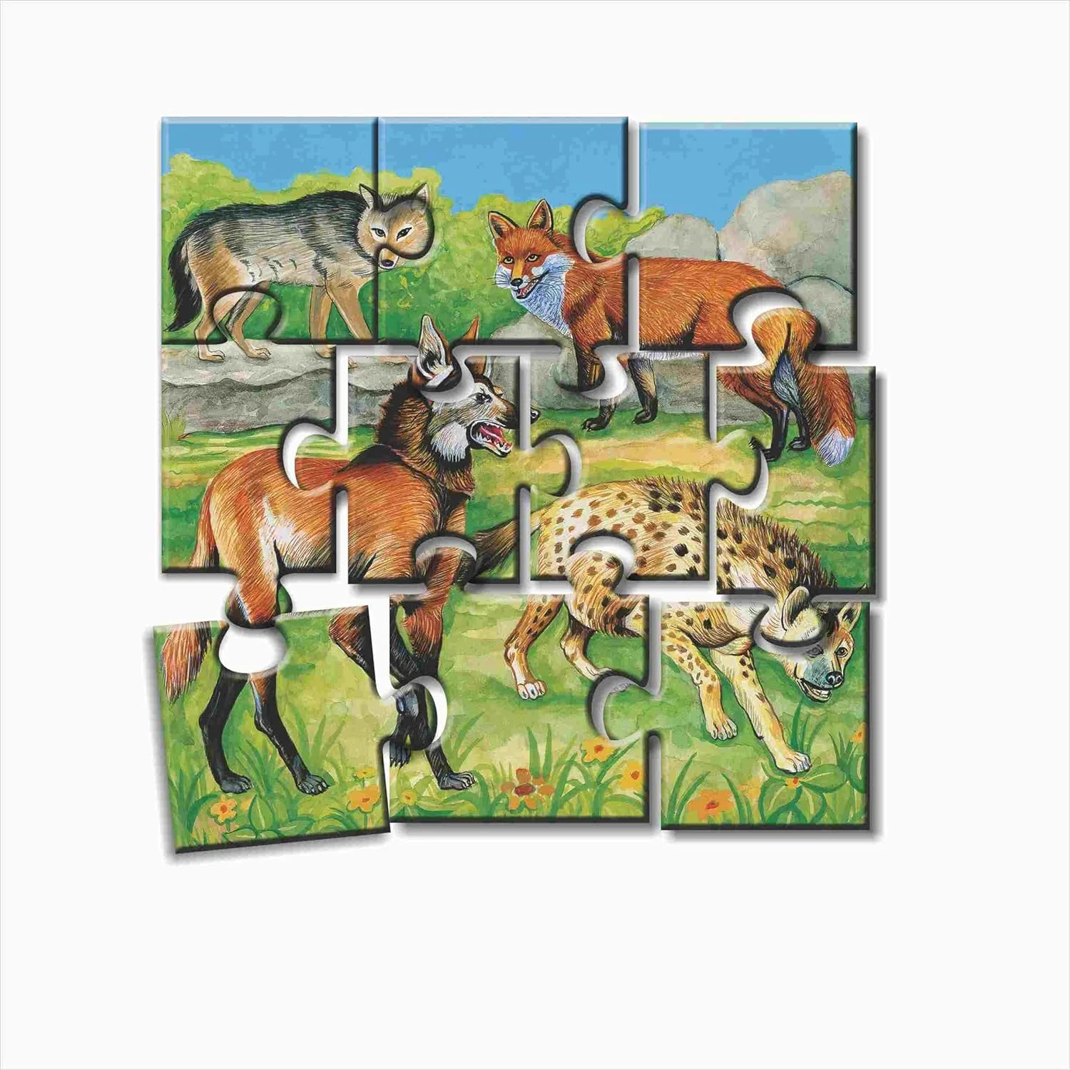 پازل های حیوانات خلاقانه قسمت 4 | پازل های اره منبت کاری اره مویی برای توسعه مهارت کودکان | پازل های آموزشی برای کودکان | سنین 4 سال به بالا 10 تا 25 تکه پازل برای کودکان